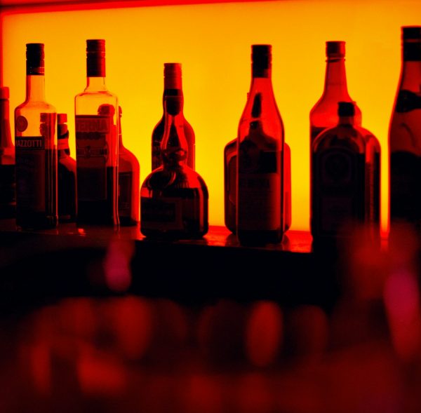 assorted bottle on table