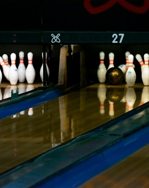 two set of bowling pins